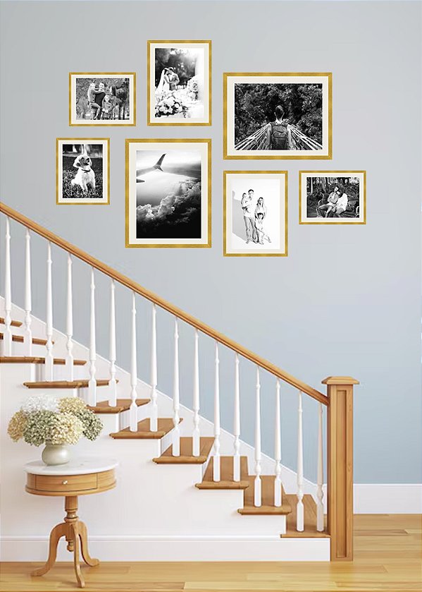 PORTA-RETRATO - Composição com 7 Quadros (opção 2)