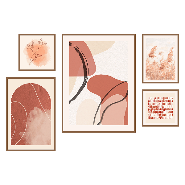 Composição Boho Terracota Moderno