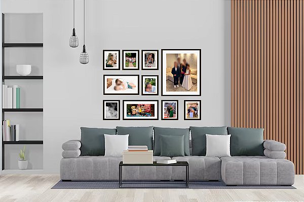 Porta Retratos - Composição com 10 quadros