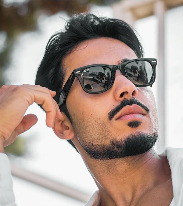 Óculos de Sol Ray-Ban Wayfarer Rb2140 Fosco Emborrachado Masculino Lançamento