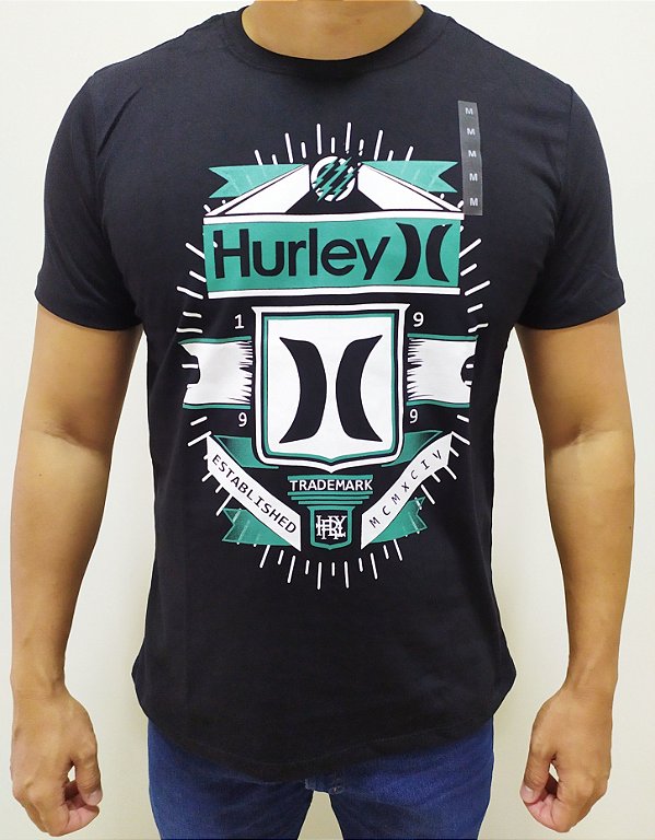 Camiseta Marca Hurley Malha 100% Algodão Masculino Camisa ...