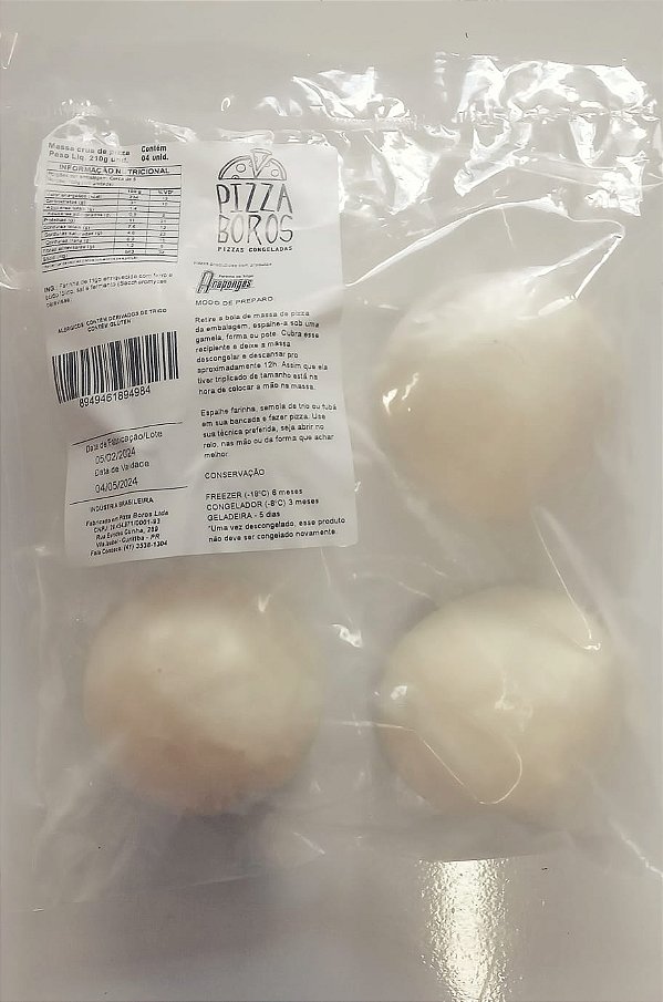 370g - MASSA DE PIZZA CONGELADA GRANDE