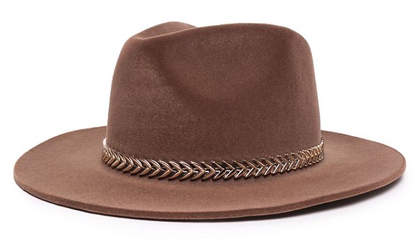 Chapéu Fedora Aba Grande Veludo Caramelo Faixa Dourada II - Coleção Me -  Chapéu & Estilo | Custom Hats