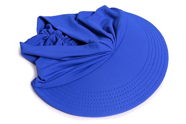 Viseira Turbante Proteção UV50 Azul Royal