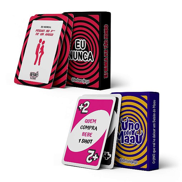 Kit Eu Nunca + Uno Do Maau