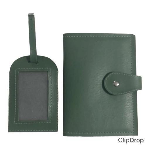 Kit viagem com porta passaporte e tag de mala