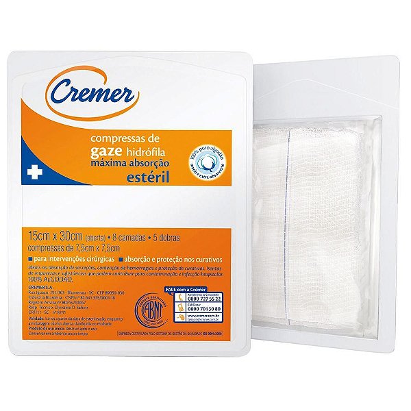 Compressa 13 Fios C/10 Un. Esteril '240' - Cremer