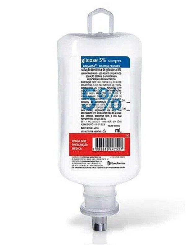 Glicose 5% 500Ml Frasco '25' - Eurofarma