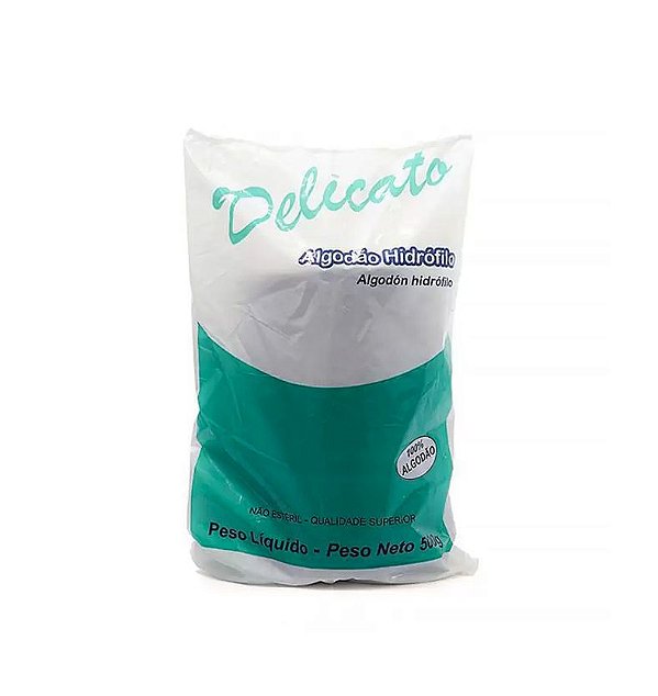 Algodão Hidrofilo 500 G Delicato - Cremer