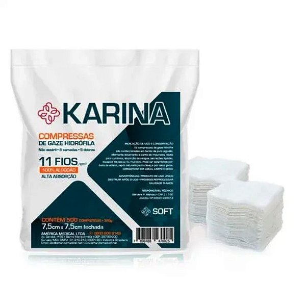 Compressa 11 Fios C/500 Un Karina - American