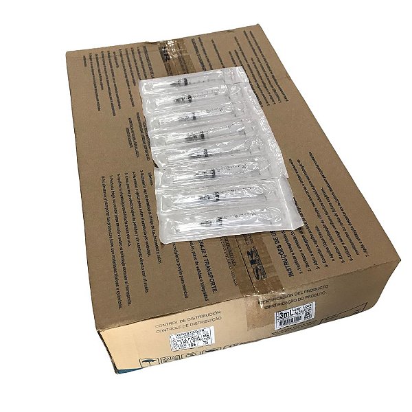 Kit Seringa 03Ml Luer Lock 25 X 0,70 22 G1 Cx c/500 un - Sr