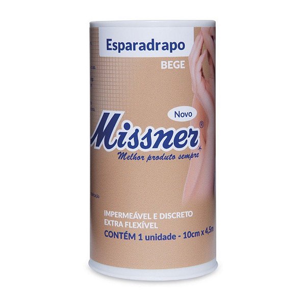 Esparadrapo 10Cm X 4,5M C/ Capa Bege - Missner