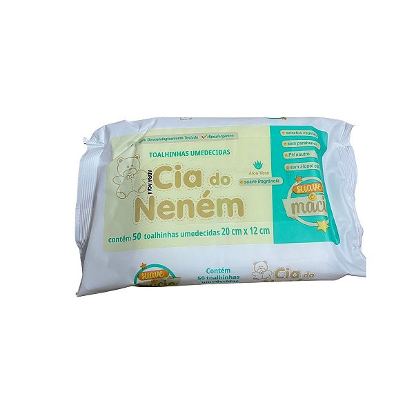 Lenco Umedecido C/50 Un 20 Cm X 12 Cm - Cia Do Nenem