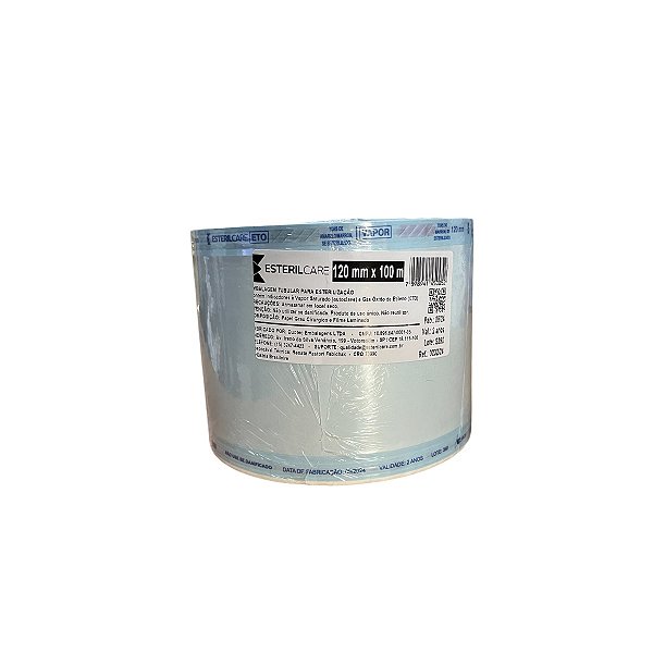 Papel Grau Cirúrgico 120mm x 100m - Esterilcare