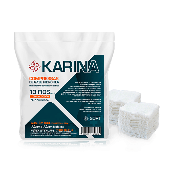 Compressa 13 Fios C/500 Un KARINA- American