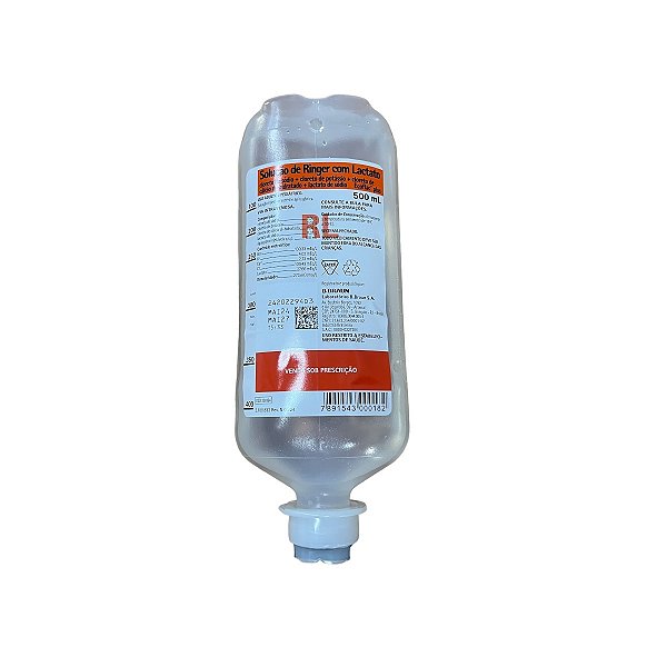 Ringer C/ Lactato 0500 Ml Cx C/20 Frascos - B. BRAUN