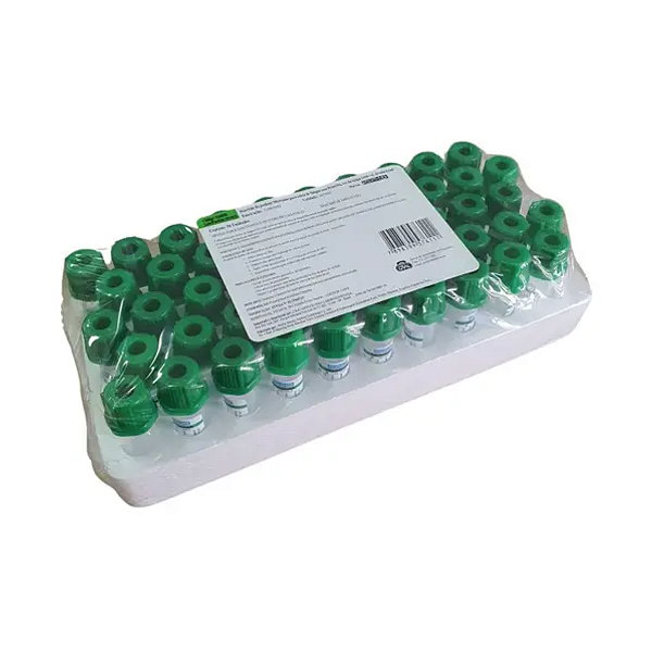 Microtubo Para Coleta De Sangue Com Heparina C/ 50 UN DE 500UL - Vacuplast