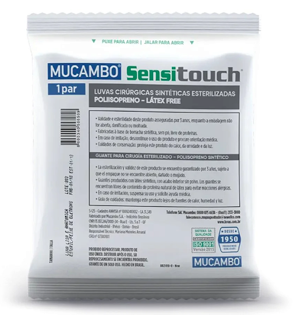 Luva 7,0 Sensitouch 1 Par - Mucambo