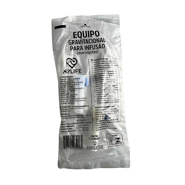 Equipo Macro Ls C/ Filtro E Inj Pacote c/25 und - M2 Life