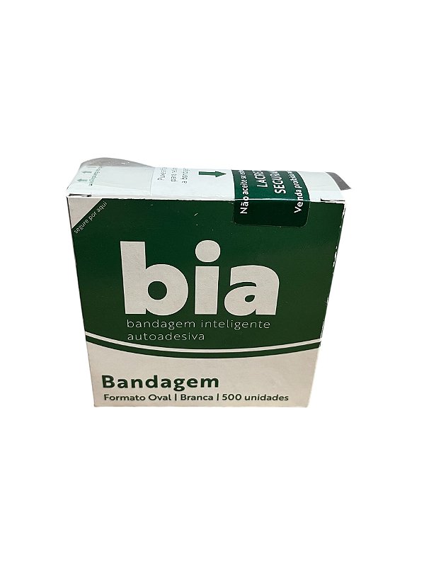 Curativo Pos Coleta BIA Oval Branca Caixa C/500 Unidades - AMP