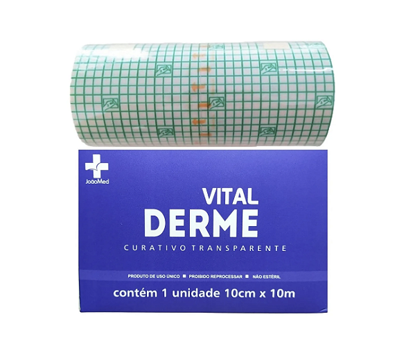 Curativo Filme Adesivo Transparente 10cmx10m - Vitalderme