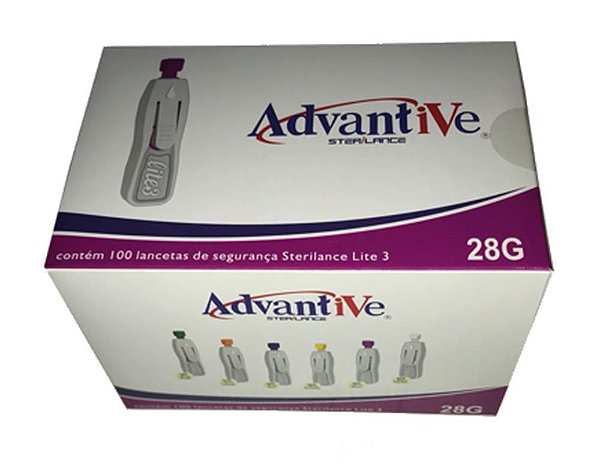 Lanceta Auto 28G Cx C/ 100 - Sterilance