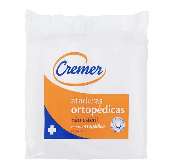 Atadura Algodão Ortopédico 20Cm X 1,8M Pct C/12 - Cremer