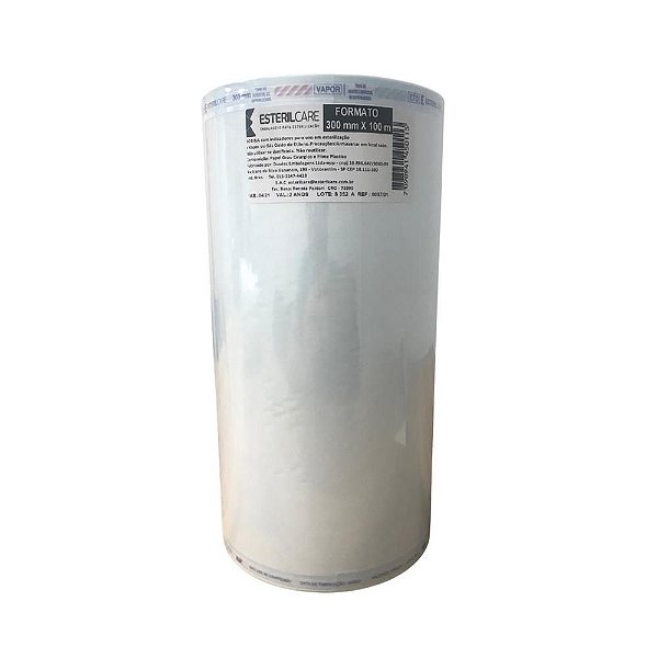 Papel Grau Cirurgico 300Mm X 100Mt - Esterilcare