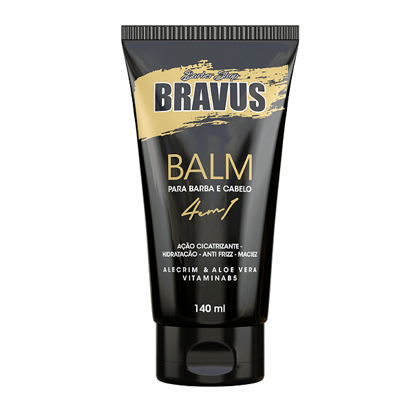 Bravus Bálsamo Hidratante Beard Balm4 em 1 - 140ml