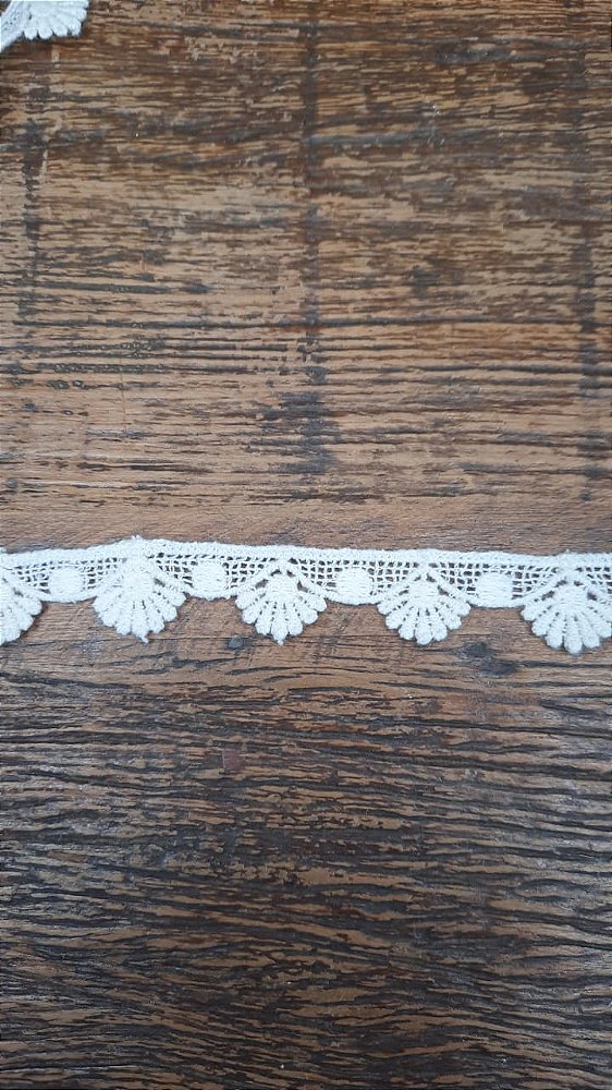Renda 100% Algodão Cru 2cm – Mod. 001 (metro)