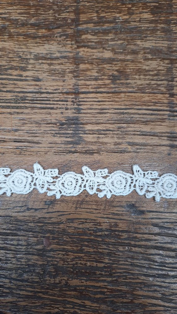 Renda 100% Algodão Cru 1,5cm – Mod. 010 (metro)