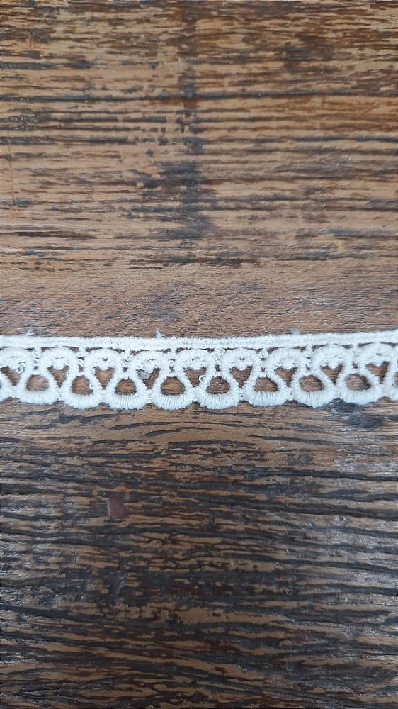 Renda 100% Algodão Cru 1,5cm – Mod. 012 (metro)