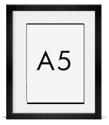 Quadro Moldura lisa A5  com paspatur