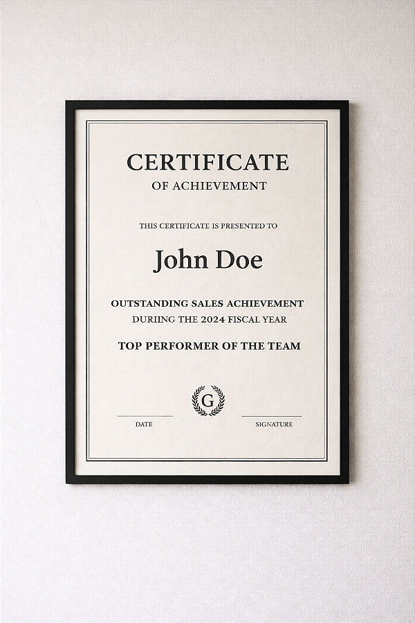 Quadro Moldura de Aluminio 060x042(A2)