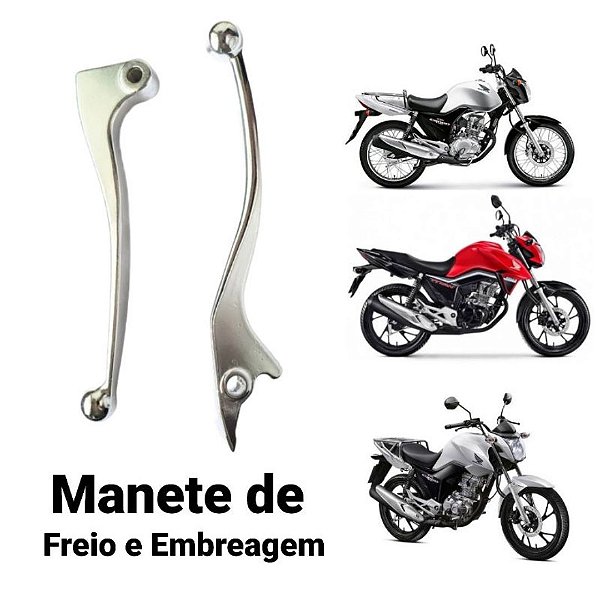 KIT MANETES FREIO E EMBREAGEM ARTE CROMO TITAN FAN START