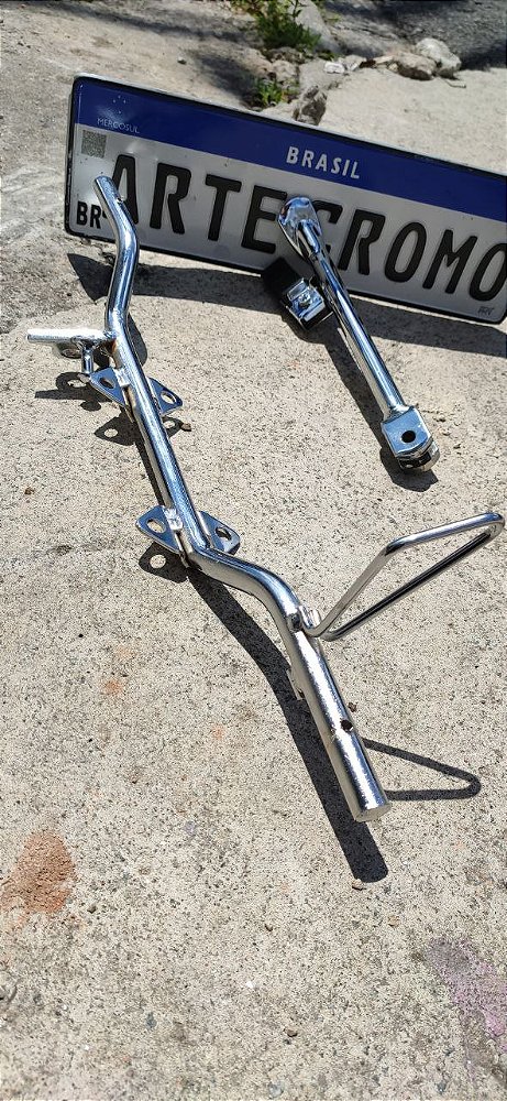 KIT PEDAL E CAVELETE CROMADO TITAN FAN START 160/150/125
