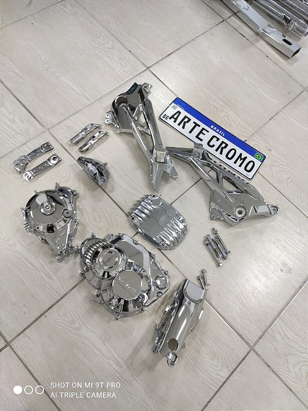 KIT ESPECIAL EXCLUSIVO COM TAMPA DO PINHÃO CROMADA E DETALHES (leia descrição)