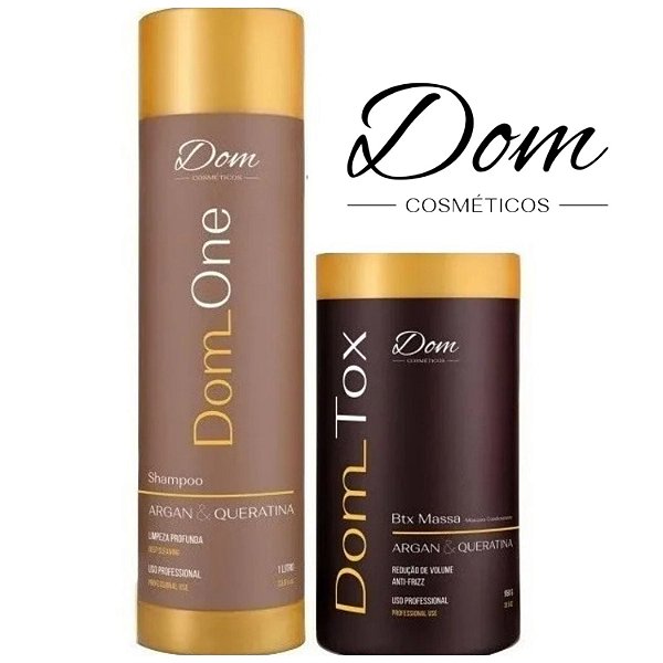 Btox Massa Dom Tox Kit+ Dom Cosméticos Shampoo Antirresíduo