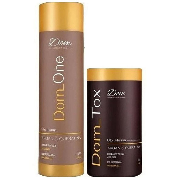 Btox Massa Dom Tox Kit+ Dom Cosméticos Shampoo Antirresíduo