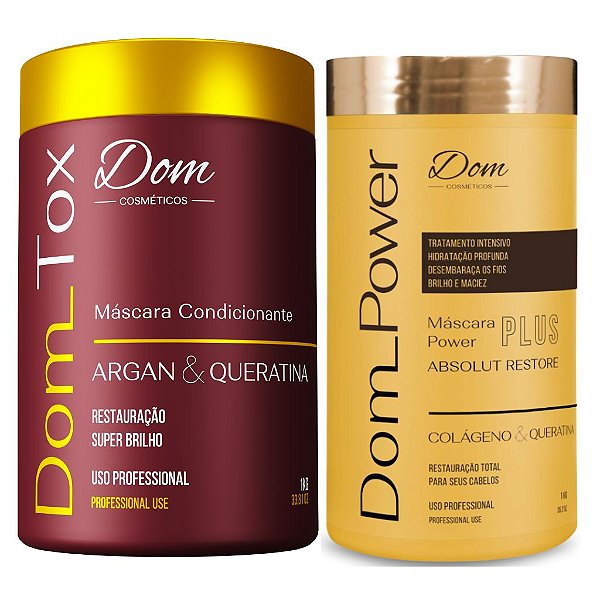 Btox Dom Tox Reduz Volume Profissional Máscara Power