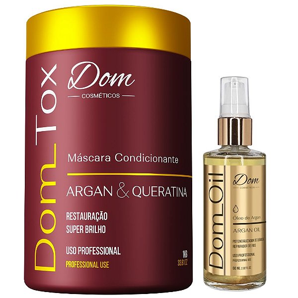 Kit Dom Tox Btox Capilar Argan Oil