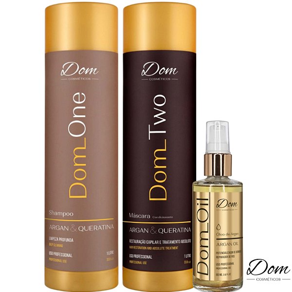 Progressiva Dom & Two Cosméticos +Oleo Argan Reparador