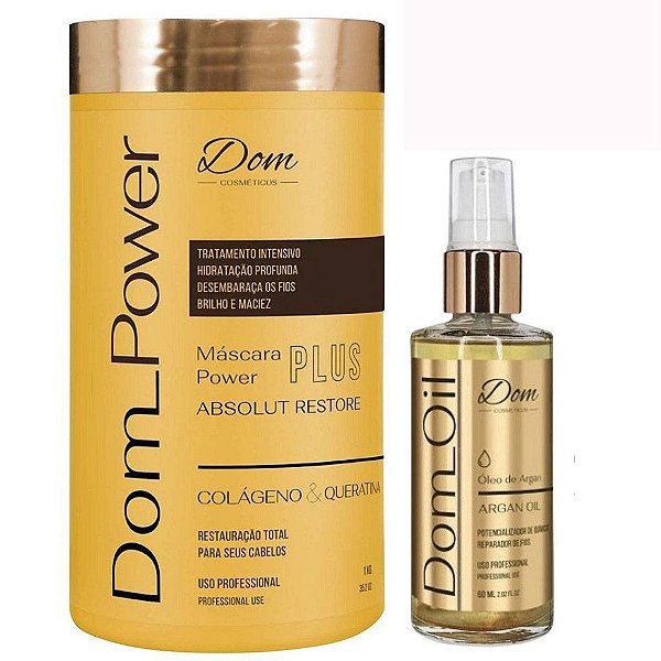 Dom Cosméticos Power Plus Hidratação Oleo Capilar Restarador