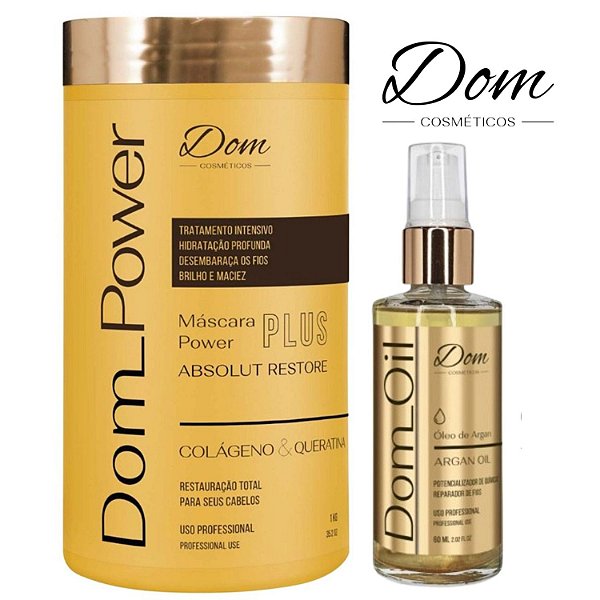 Dom Cosméticos Power Plus Hidratação Oleo Capilar Restarador