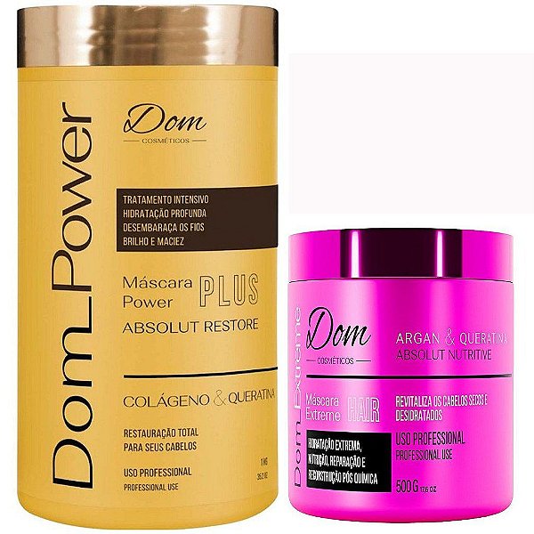 Dom Cosméticos Hidratação Power Plus Mascara Extreme Nutri