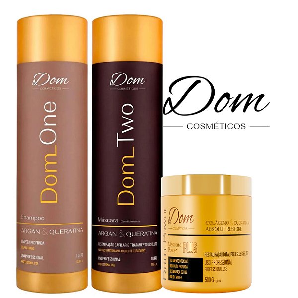 Kit Progressiva Dom Two e Máscara Power Hidratação Intense