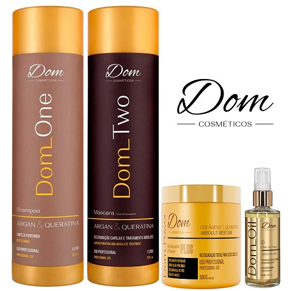 Kit Progressiva Dom Two Mascara Power Óleo Argan