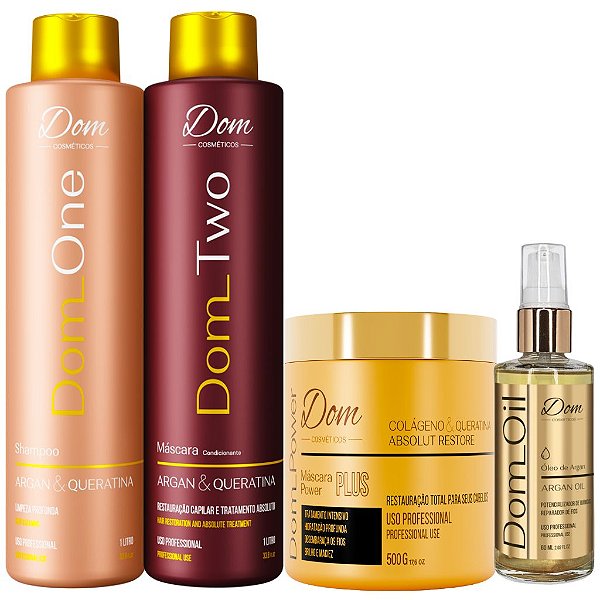 Kit Progressiva Dom Two Mascara Power Óleo Argan