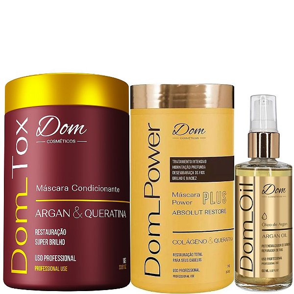 Btox Dom Tox Redução De Volume Mascara Power Plus Repair