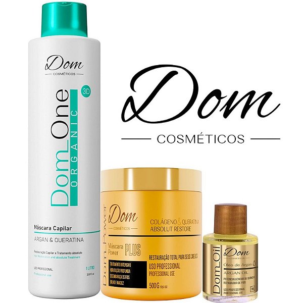 Progressiva Dom One Semi Definitiva Máscara Power Restauração 500g